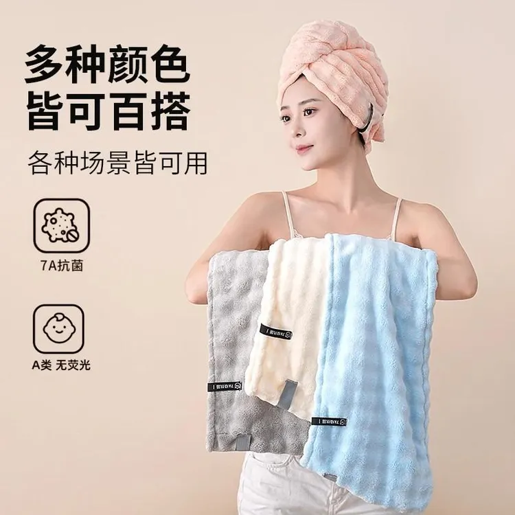 干发帽女款超强吸水速干2025吸水浴帽成人可爱神器加厚