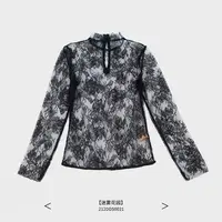 六丑【伯爵打底】新款精品百搭人气迷雾蕾丝镂空打底衫212DDS0021