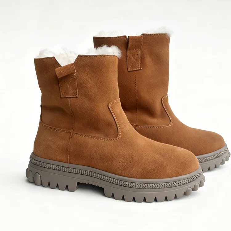 皮毛一体真羊毛高品质藏式雪地靴