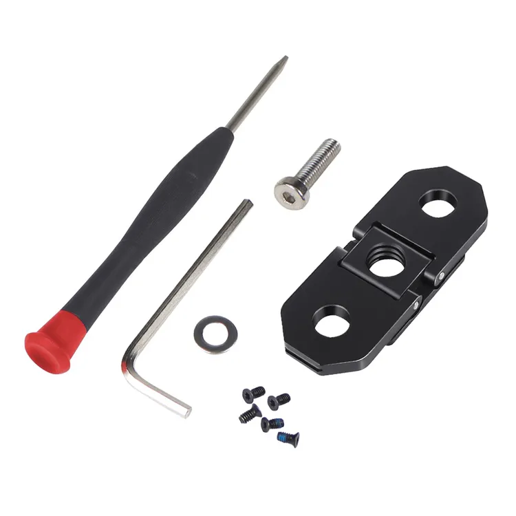 飞超/FEICHAO 铝合金折叠脚架转接头相机双接口1/4螺孔通用转接器