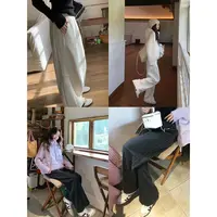 张贝贝 绵羊毛＋醋酸 垂坠软糯抗皱神裤