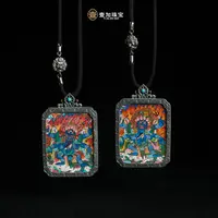 吊坠925银 壹加师姐｜大黑天银牌卡吊坠多样性发一2006L