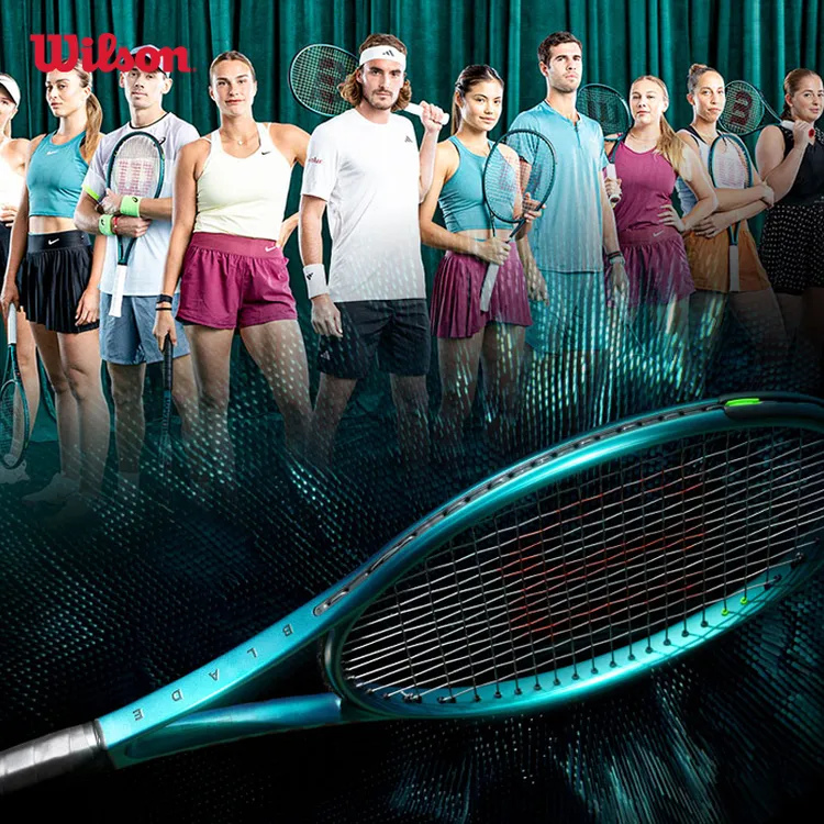 Wilson/威尔胜网球拍blade萨巴伦卡V9碳纤维单人专业碳素官方正品