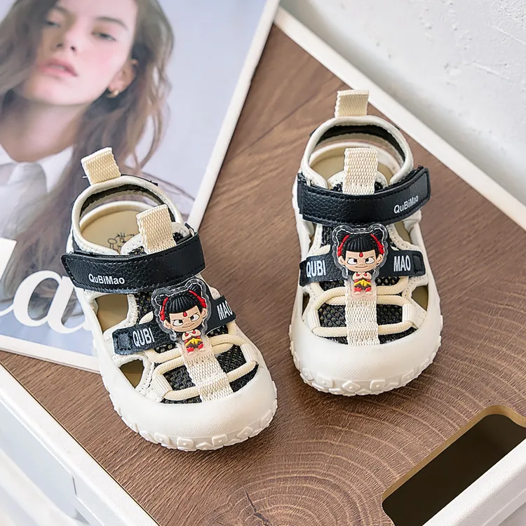 儿童沙滩鞋夏季女包头运动凉鞋童鞋软底鞋子防滑男童时尚宝宝鞋