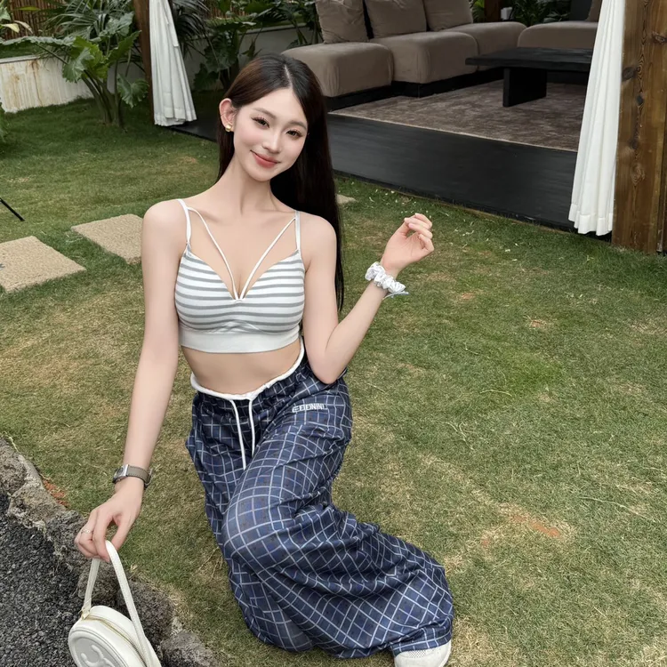 纯色修身型女性感百搭吊带背心运动韩版美背时尚休闲夏季少女通勤