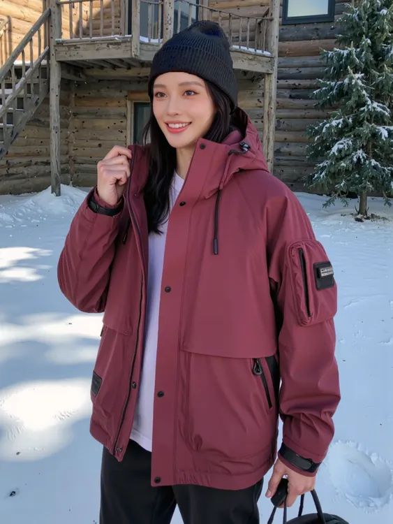 【2025现货】山系户外情侣款工装羽绒服冬季加厚保暖冲锋衣羽绒服