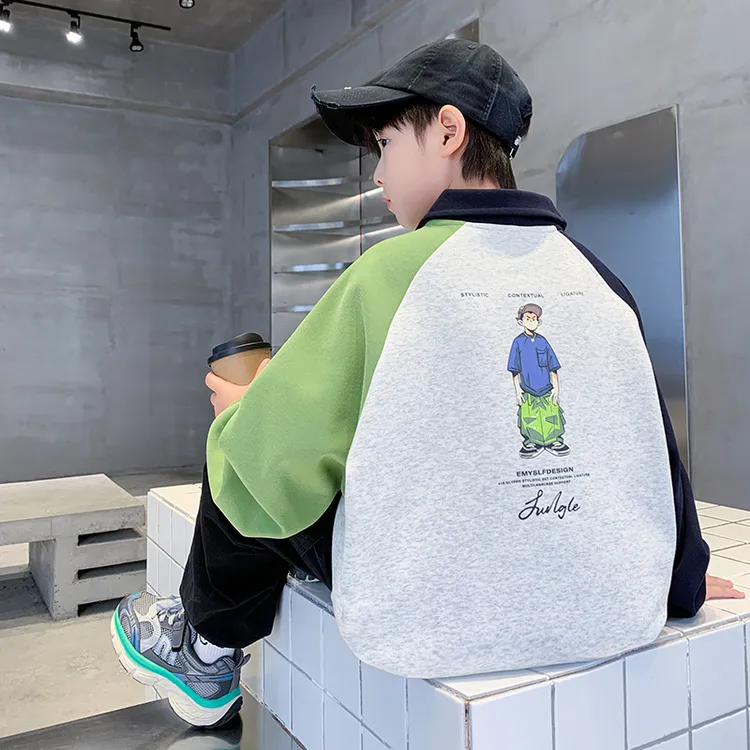 儿童装男童秋装卫衣2025新款春秋款中大童男孩秋季帅气打底衫潮