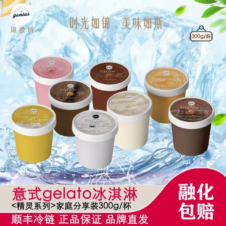 锦礼时精灵系列家庭分享装冰淇淋300g*2盒