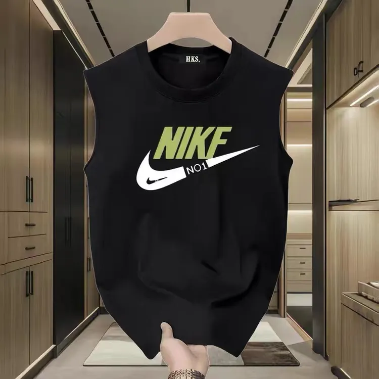 外贸折扣背心男女潮牌宽松休闲无袖恤坎肩运动健身篮球上衣DS