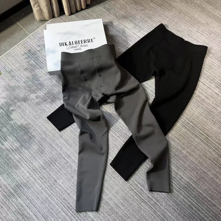 迪卡里奥费雷远红外发热保暖裤53XX737秋冬款男装轻奢暖绒保暖裤