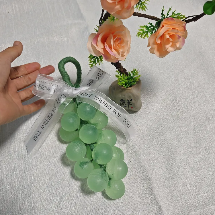 青绿色水晶葡萄香皂 洗手洗澡 生日手办礼送闺蜜卫生间装饰好物