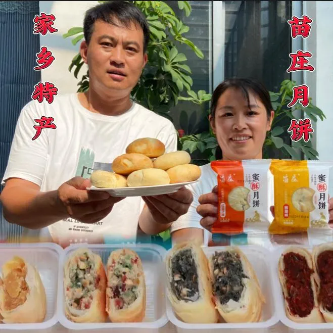 【非遗老月饼】酥皮蜜酥月饼多口味升级款12个装约2斤(试吃2个)