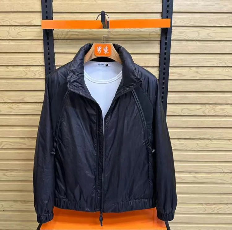 纯色流苏立领速干常规款夹克男士宽松防晒服户外秋季时尚休闲