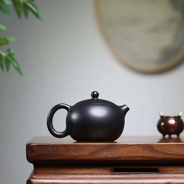 宜兴紫砂壶 原矿朱泥捂灰西施壶大小容量200ml茶具泡茶壶礼盒证书