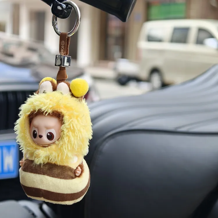 labubu4.0 心底密码配饰迷你拉布布娃衣可爱小蜜蜂娃衣着替不含娃