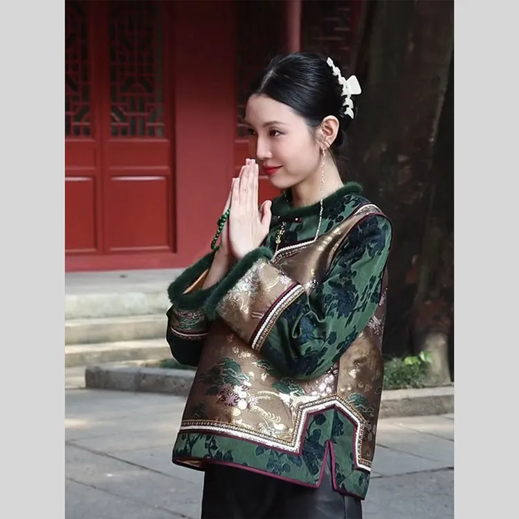 新中式女装国风外套2025新款今年流行爆款气质高级感独特复古上衣