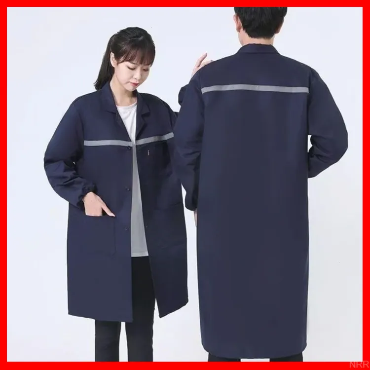 长袖冬季耐磨女款大褂上衣工作服仓工装劳保耐脏大褂干活蓝色罩衣