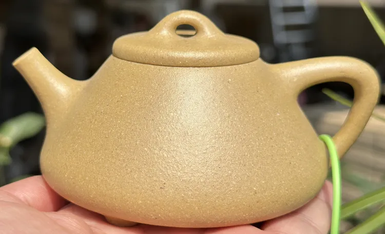 180CC大水潭梨皮子冶石瓢手工原矿紫砂壶 附光谱分析报告