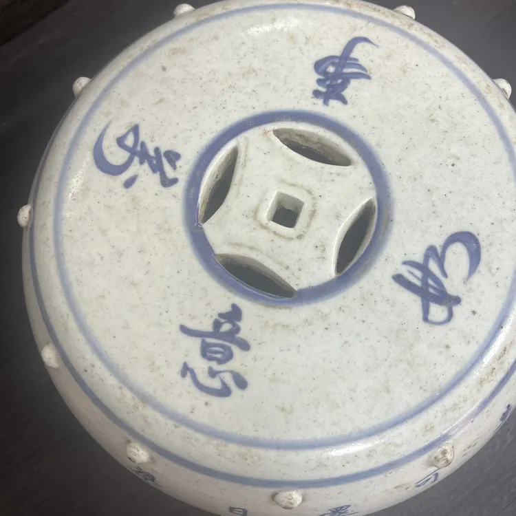 青花鼓凳复古陶瓷