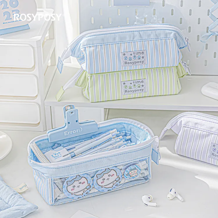 Rosyposy大容量笔袋推荐ins高颜值学生文具铅笔盒女生专用男孩