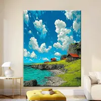 人间绘境|数字油画diy真心遮盖六代颜料填涂色手绘礼物油彩装饰画