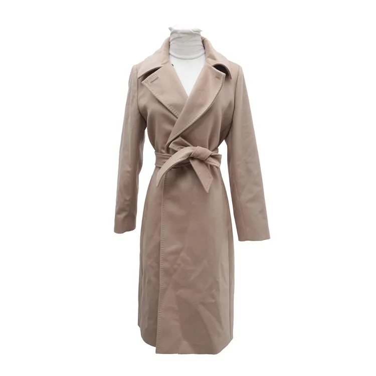 全新未使用 MaxMara  简约系带大衣 驼色 TP016579