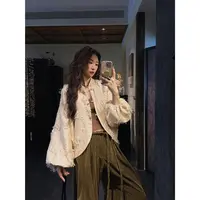 三吉黑花【墨染尘】新中式剪花烫金秋季外套国风独特超好看短款潮