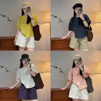 今婷圆领衬衫女款外穿2025新款爆款洋气上衣夏季薄衬衫-M25212343