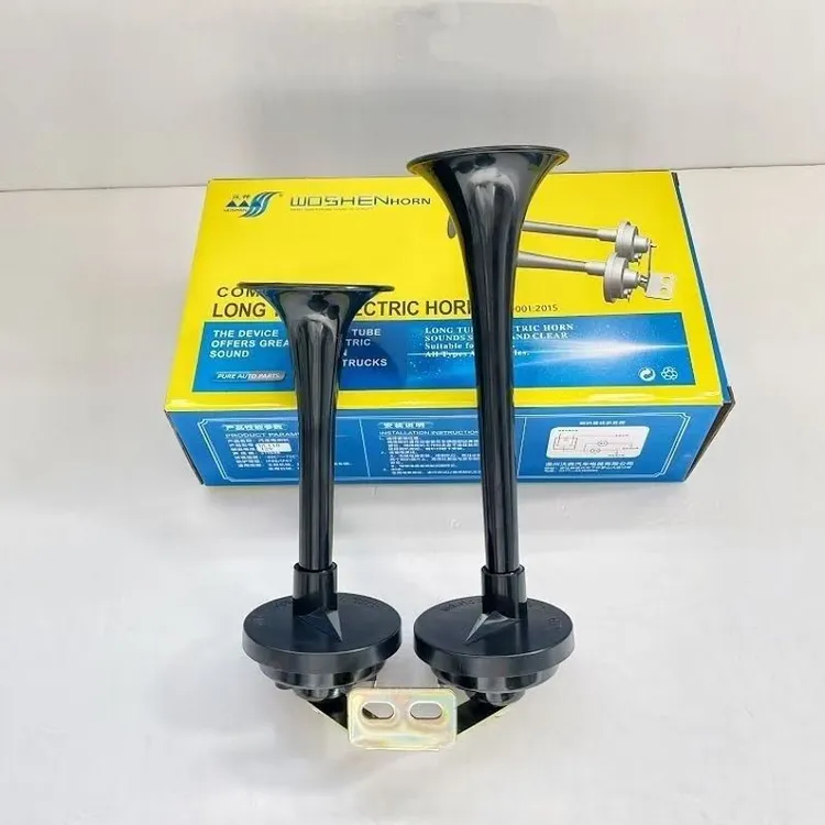 大货车12V24V电控双音喇叭半挂改装高音超响防水汽笛鸣笛轻卡客车