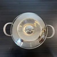 中式燃气灶韩式带盖锅汤锅中国风苹果汤锅