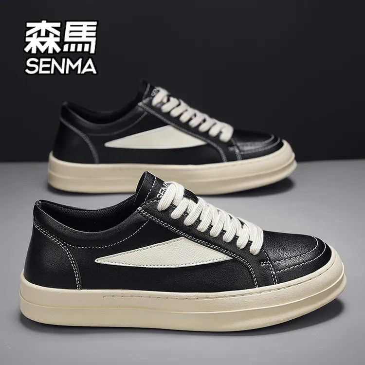 SENMA/森马复古板鞋男秋季新款韩版百搭潮流青少年休闲鞋软底男鞋