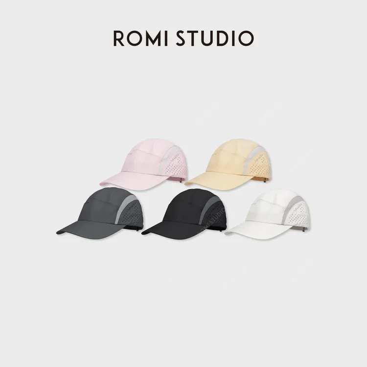 ROMI STUDIO"专业运动"轻薄透气网眼快干跑步运动帽子 RWDRP03802