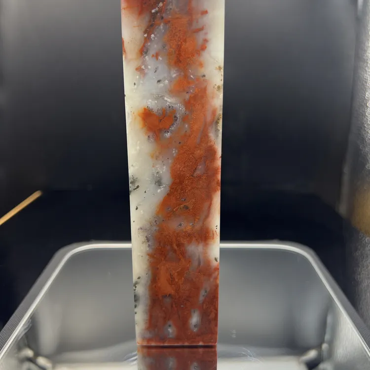 寿山石印章定制 红花杜陵方章35*35*160mm