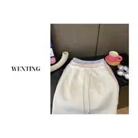WENTING 25秋季新款 韩系糖果色显瘦百搭短裙女