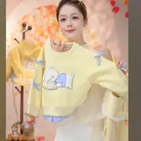 MOMOCO秋季新款女童潮流可爱卡通卫衣77730232021