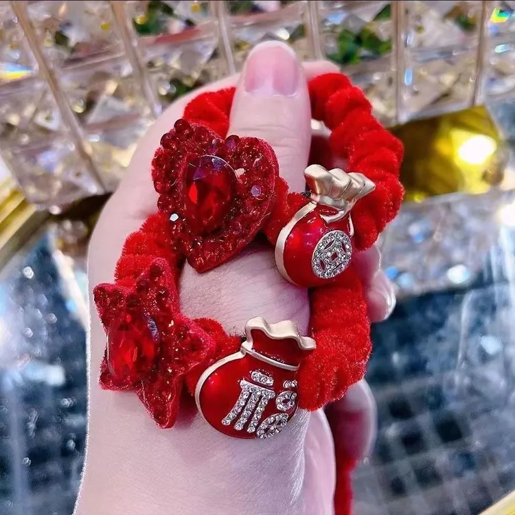 新春福气多多财气满满 2025头绳新年新款发圈福袋发绳本命年头饰