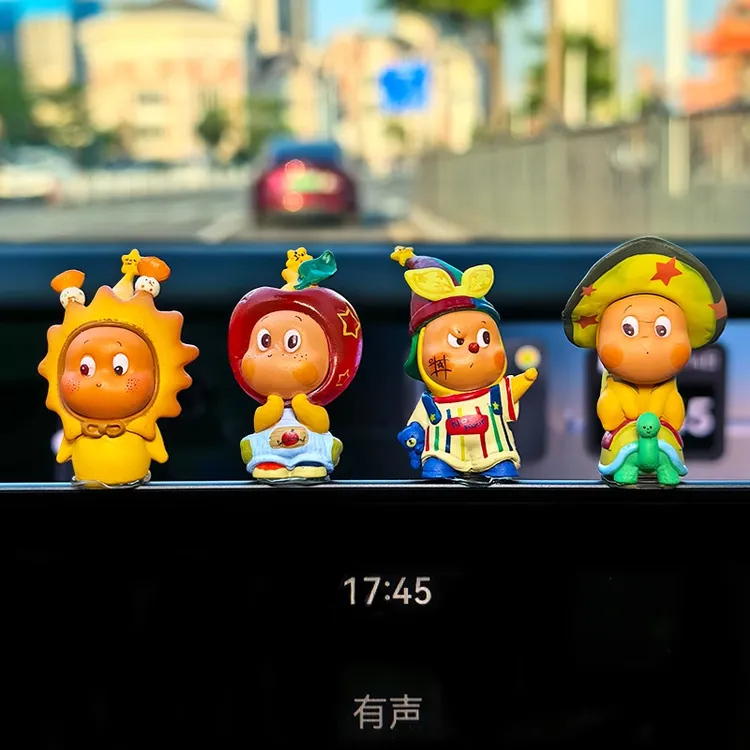 可爱星⭐人汽车屏幕装饰中控台治愈系摆件女生车内饰品车载摆件
