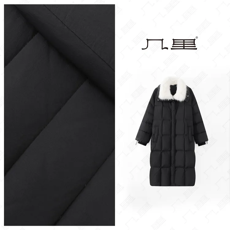 （几里）长款纯色休闲气质百搭羽绒服 衣长110胸围128 5126505