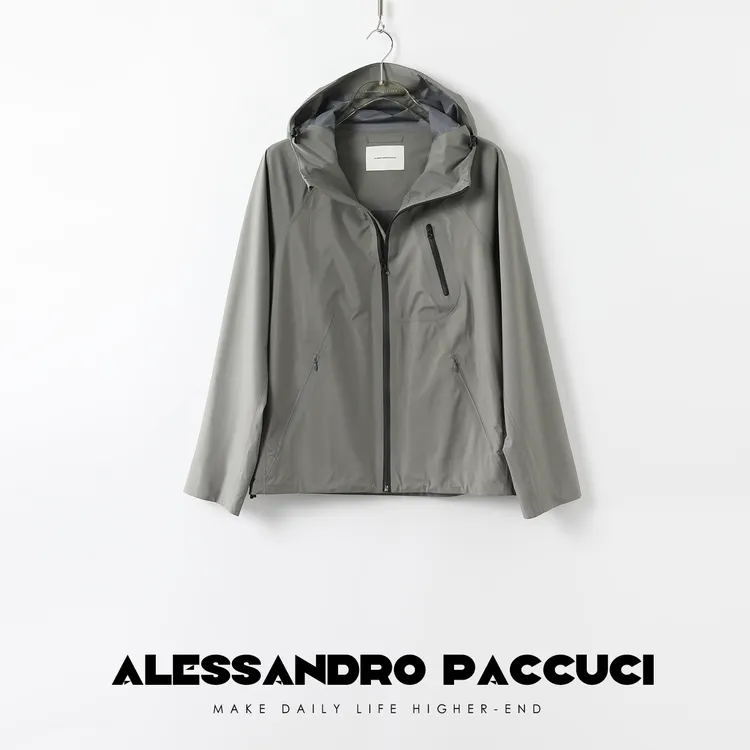 AP洛哥24725X【岩核】户外运动风格时尚百搭压胶连帽拉链外套