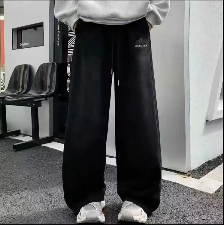 【661-690】冬款青少年运动裤直筒裤中大童休闲裤阔腿裤卫裤加绒