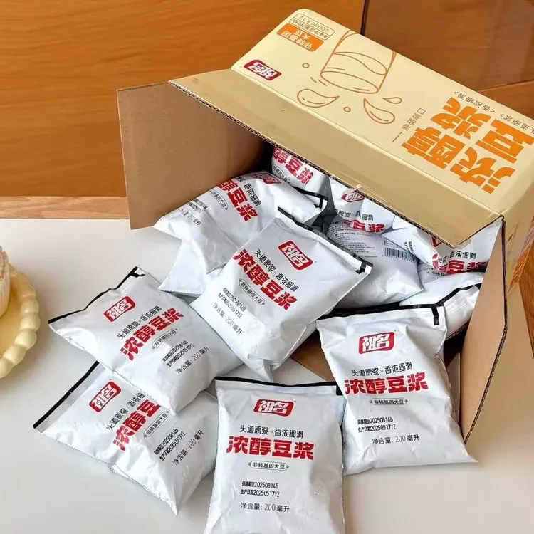 祖名浓醇豆浆祖名浓醇豆浆200ml含糖豆浆学生办公早餐代餐奶即饮便捷袋装整箱