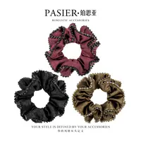 铂思亚 暗纹流光 优雅气质低丸子头发圈 CC1722