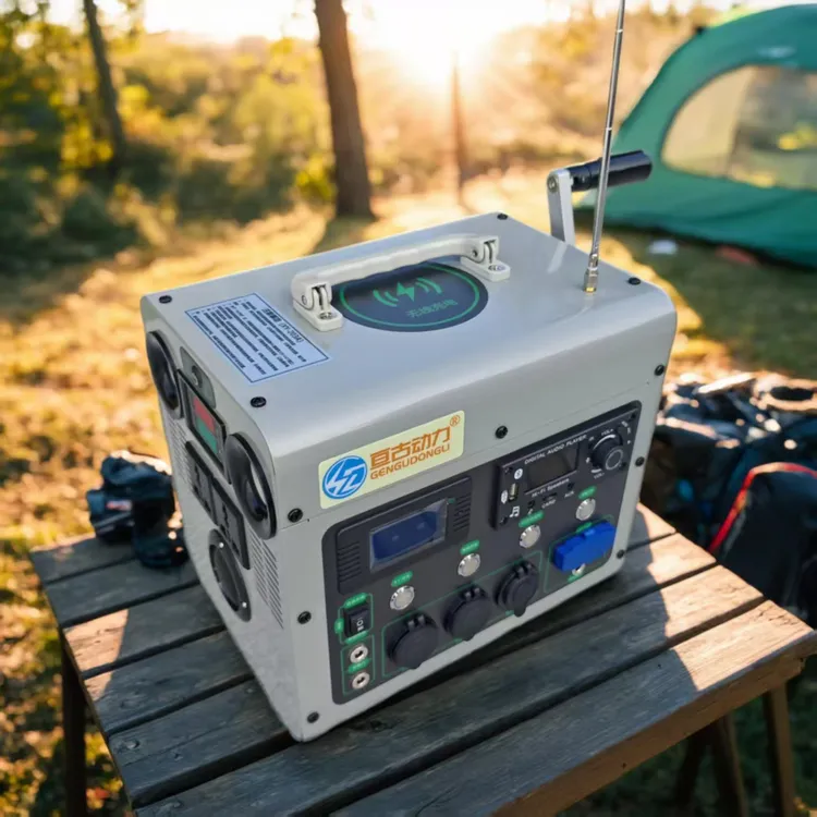 手摇发电机手大功率220V大容量户外家用12V 收音机照明野外