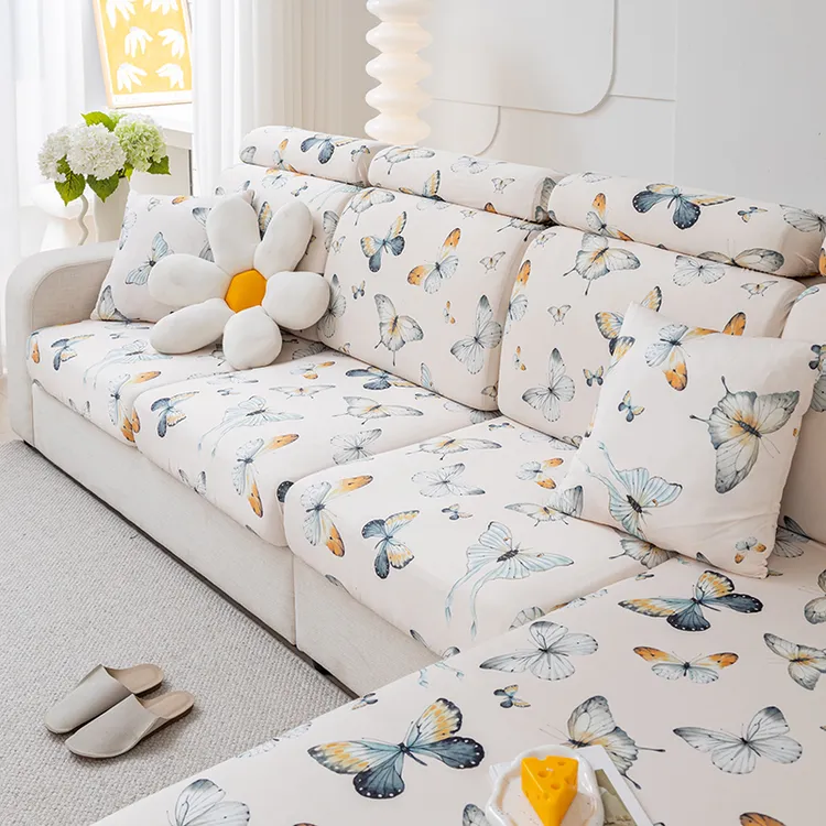 冰丝夏季沙发套罩全包万能套2025新款四季通用垫子防滑防猫抓盖布
