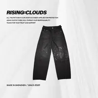 RISING&CLOUDS【小云姐】保暖秋冬舒适百搭显瘦满钻弯刀裤110537