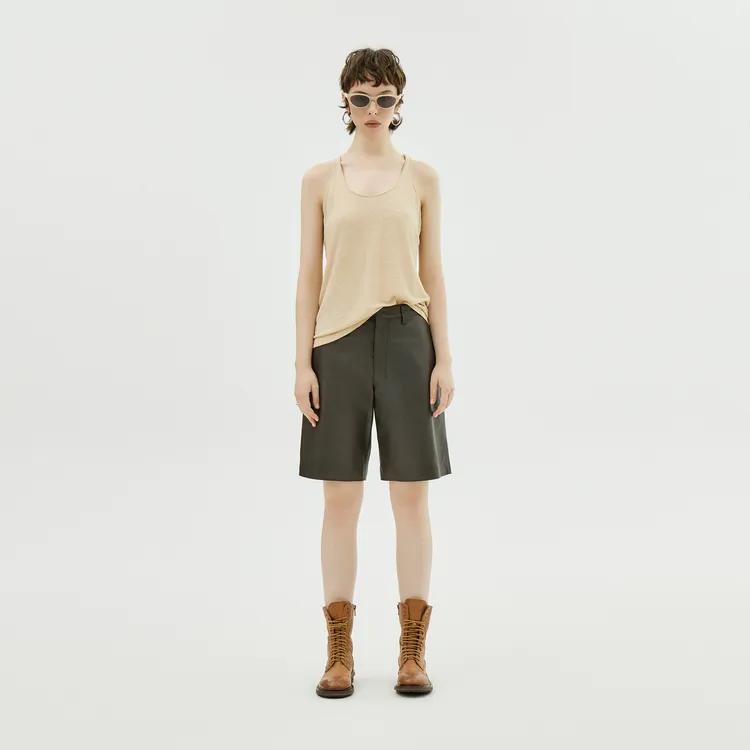 AP洛哥24306X /31002MB【暑来】舒爽亚麻 多色清凉工字时尚内搭背心