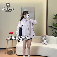 【西域骆驼】户外防风防水三合一可拆卸冲锋单外套时尚宽松情侣风衣