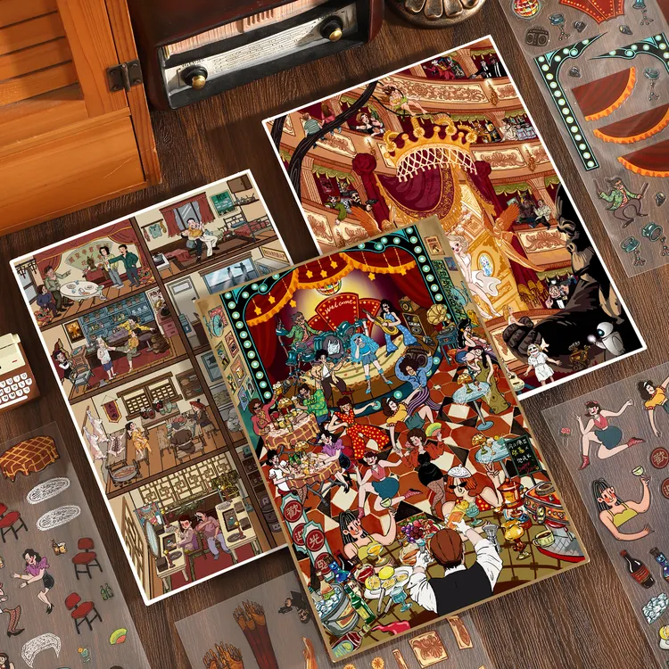 新屿言30.0系列造景贴纸微缩场景贴3D造景手工DIY贴