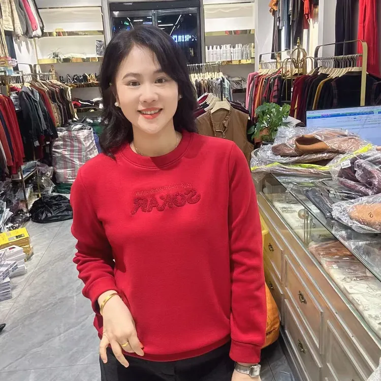 1～5501珍珠尼加绒不起球休闲卫衣长61公分