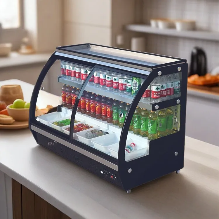  厂家直销三轮车摆摊冷藏阶梯展示柜商用凉菜烧烤炸串熟食保鲜柜